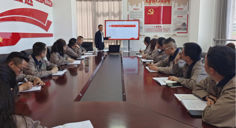 恪守“六大紀(jì)律” 筑牢思想根基——集團(tuán)黨委委員、紀(jì)委書記赴朝物開(kāi)投公司黨支部講授專題黨課